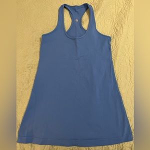 lululemon. cool racerback tank. Size 6. blue. EUC.